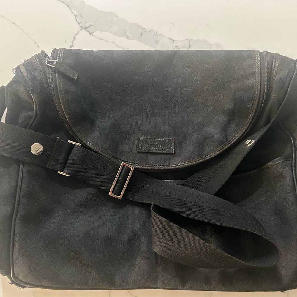 Gucci Black Diaper Bag🖤🖤🖤